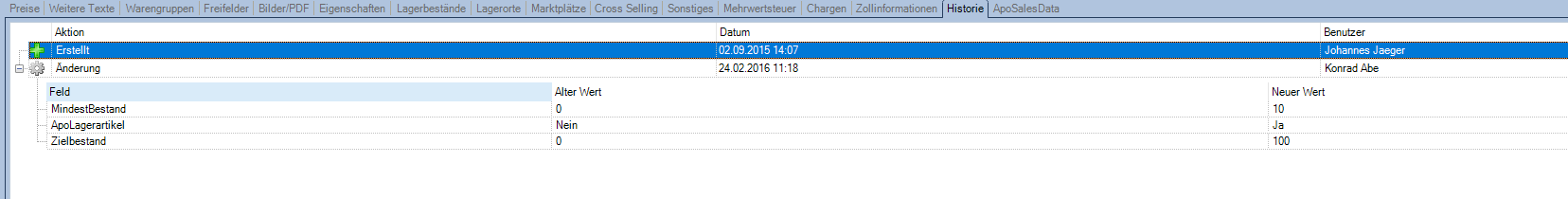 Artikelhistorie Artikelhistorie